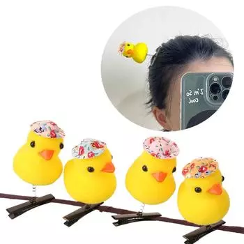 3/4/5/6/9/13 шт. Милая заколка для волос в виде утки, украшение, уникальная заколка для волос в форме мультяшной утки, стильный головной убор, женский аксессуар для волос 13