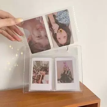 3/4/5/6 дюймов фотоальбом откидная акриловая фоторамка настольная подставка Kpop фотокарточка переплет календарь подставка держатель для фотографий as picture