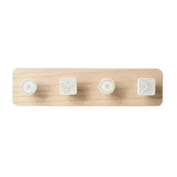 3/4/5 крючков в скандинавском стиле настенная деревянная вешалка для хранения одежды домашний декор 3 Hooks**