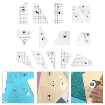 3/4/5 шт. линеек для шитья и пэчворка для точного измерения прозрачные акриловые линейки для квилтинга шаблоны линейка инструмент для пэчворка A