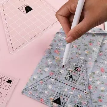 3/4/5 шт. линейка для квилтинга нестандартная линейка для шитья пэчворка шаблон трафарет руководство проекты для шитья своими руками раскрой ткани линейка для дизайна одежды 3pcs
