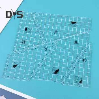 3/4/5 шт. линейка для квилтинга нестандартная линейка для шитья пэчворка шаблон трафарет руководство проекты для шитья своими руками раскрой ткани линейка для дизайна одежды 3pcs