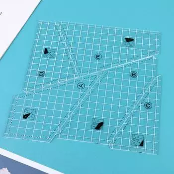 3/4/5 шт. линейка для квилтинга нестандартная линейка для шитья пэчворка шаблон трафарет руководство проекты для шитья своими руками раскрой ткани линейка для дизайна одежды 3pcs