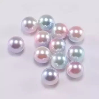 3/4/6/8/10/12 мм без отверстий бусины цвета радуги ABS бусины с имитацией жемчуга круглые пластиковые акриловые бусины для изготовления ювелирных изделий DIY 6mm x 100Pcs