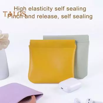 3/4/6/8 шт. маленькая сумка-органайзер из искусственной кожи на кнопках, набор сумок для хранения ювелирных изделий для макияжа, электронные кабели A