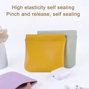 3/4/6/8 шт. маленькая сумка-органайзер из искусственной кожи на кнопках, набор сумок для хранения косметики, ювелирных изделий, электронные кабели, наушники A