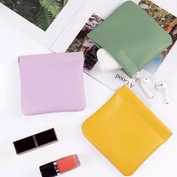 3/4/6/8 шт. маленькая сумка-органайзер из искусственной кожи на кнопках, набор сумок для хранения косметики, ювелирных изделий, электронные кабели, наушники A