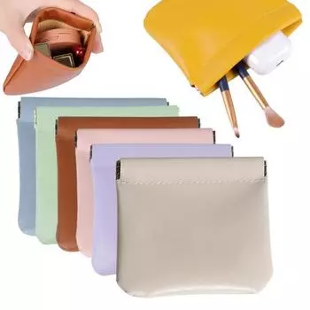 3/4/6/8 шт. маленькая сумка-органайзер из искусственной кожи на кнопках, набор сумок для хранения косметики, ювелирных изделий, электронные кабели, наушники A