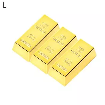 3/4/6 шт., искусственный золотой слиток, магнит на холодильник, наклейка на холодильник, домашний декор, живой город, модный домашний декор M золотистый