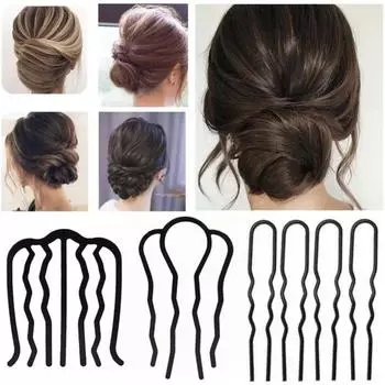 3/4/6 шт. заколки для волос в форме волны, заколки для волос с металлической пружиной, крепкие внутренние зубчики, заколка для волос, украшение для волос 4