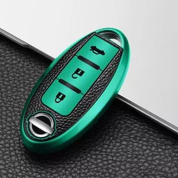 3/4 Button Leather TPU Car Key Case Cover Shell for Qashqai X-Trail T32 T31 Juke J10 J11 Kicks Tiida Pathfinder Note for Infiniti 3 button A style