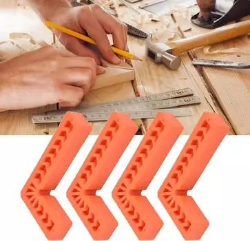 3/4 дюйма 90 градусов позиционные угольники L-образной формы прямоугольные зажимы многоразовые пластиковые L-образные фиксирующие зажимы прочные угловые зажимы 3 inch 2pcs