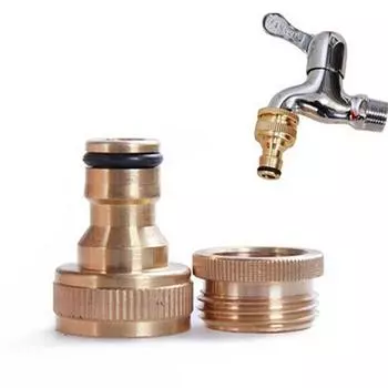 3/4-дюймовый латунный садовый кран для шланга, соединительный фитинг для домашнего бассейна золотой