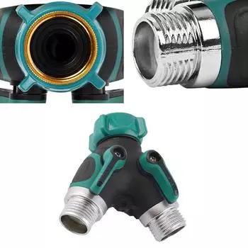 3/4-дюймовый садовый шланг с разделителем воды для управления разветвителем шланга