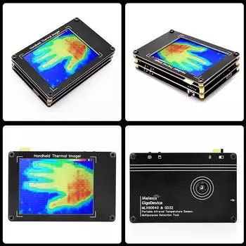 3,4-дюймовый тепловизор с ЖК-дисплеем, перезаряжаемый бесконтактный датчик температуры, камера для измерения изображений