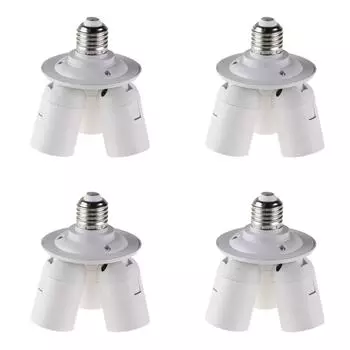 3/4 in1E27 Базовый разъем Разветвитель Лампа Адаптер лампы(Е27-3Е27)
