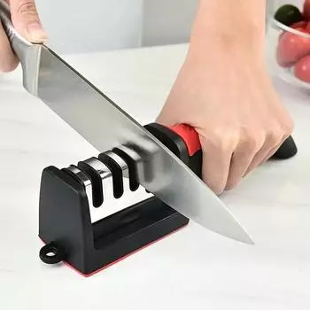 3/4 Segment Knife Sharpener Handheld Multifunctional Sharpening Stone For Kitchen Knives, Lawn Mower Parts & Accessories 20.5x7.5