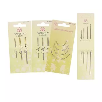 3/4 шт./1 компл. игла для ручного шитья, игла с большим ушком, стальная игла с большим отверстием для объемной вышивки, игла для свитера, швейный инструмент