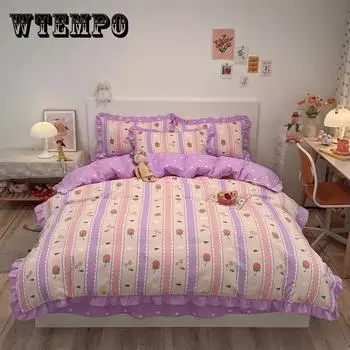 3/4 шт./комплект для студенческого общежития 1,2 м простыня одеяло наволочка комплект из трех предметов корейский милый матовый утолщенный удобный постельное белье двуспальная кровать комплект из 4 предметов Twin Small 3pcs серый