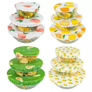 3/4 шт./комплект, крышка для миски, эластичная крышка, многоразовый хлопковый чехол от пыли, посуда, готовка, еда, сохраняющая свежесть, ткань, уплотнительная крышка для миски, кастрюли