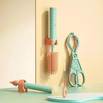 3/4 шт. Набор электрических щеток для чистки, силиконовые щетки для детских бутылочек, вращающиеся на 360°, чистящие средства для детских сосок, кухонные принадлежности