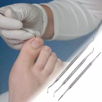 3/4 шт., набор для удаления вросших ногтей из нержавеющей стали, профессиональный набор для чистки ногтей для педикюра, для безопасного лечения вросших ногтей, универсальная точность 3pcs