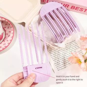 3/4 шт пушистая расческа для волос зажим для натурального объема зажим для объема портативный дорожный 3/6 зубцов лоб челка укладка расческа для женщин и девочек аксессуары для волос A