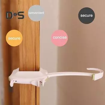 3/4 шт. Защитные устройства для дверных замков с ручками-рычагами, универсальный дизайн, быстрая установка, комплект для защиты от защемления дверей 3pcs