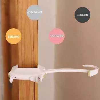 3/4 шт. Защитные устройства для дверных замков с ручками-рычагами, универсальный дизайн, быстрая установка, комплект для защиты от защемления дверей 3pcs