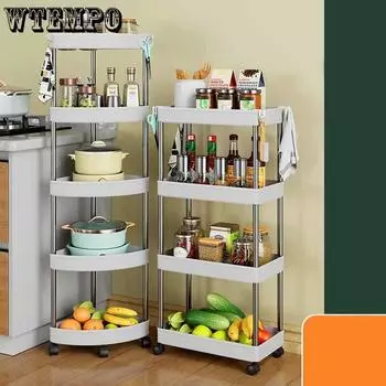 3/4-уровневая тонкая тележка для хранения, мобильные стеллажи, стеллаж для хранения в ванной комнате с колесиками, кухонные полки, органайзер, аксессуары для ванной комнаты 3 layers белый