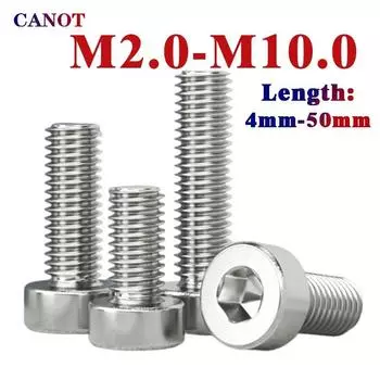 3-50 шт. M2M2.5M3M4M5M6M8M10 304 A2-70 нержавеющая сталь DIN7984 шестигранный шестигранный ключ с тонкой низкой короткой головкой под шестигранник M2x50pcs&4mm