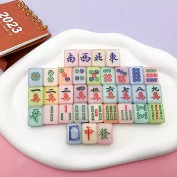 3/5/10/20 шт. Забавная пародия на симуляцию, маленькая игра в маджонг, светящаяся в темноте, миниатюрные аксессуары, чехол для телефона «сделай сам», светящиеся игрушки