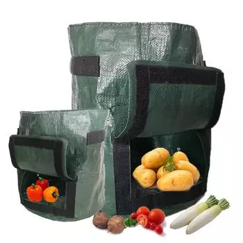 3, 5, 10 галлонов, сумка для выращивания картофеля, DIY PE Jardin, посадка овощей, садоводство, горшки для выращивания томатов, садовый инструмент