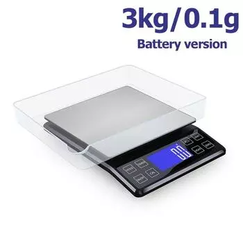 3/5/10 кг Цифровые кухонные весы Нержавеющая сталь Портативные кухонные весы для продуктов Светодиодный дисплей Электронные весы для ювелирных изделий Выпечки Взвешивания