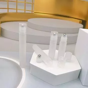 3/5/10 мл пустой флакон для духов с роликовым шариком на пластиковом контейнере из нержавеющей стали для жидкостей и масел, многоразовые держатели для флаконов plastic beads 3ml