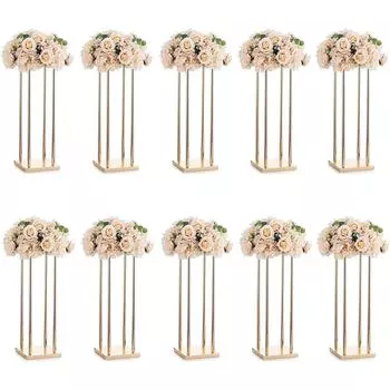 3/5/10 шт./лот ваза для цветов золотая колонна подставка металлическая дорожная свинцовая свадебная центральная стойка для цветов для украшения вечеринки 3 pcs 80 CM