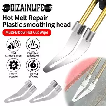3/5/10PCS Smooth Head Adjustable Soldering Repair 45 Degree Elbow Smoothing Head For Plastic Welding Tool Car Bumper Repair Tool