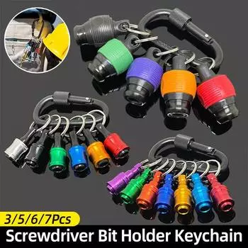 3/5/6/7 шт. Держатель для отверток, брелок, шестигранный хвостовик 1/4 дюйма, удлинитель, быстросъемные сверла, адаптер для торцевого ключа, ручной инструмент