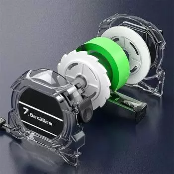 3/5/7.5/10M Самоблокирующаяся рулетка Флуоресцентная рулетка Высокоточная утолщенная износостойкая рулетка с защитой от падений