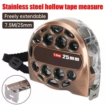 3/5/7,5 м лента из нержавеющей стали водонепроницаемая высокоточная стальная лента домашняя полая стальная лента утолщенная и твердая защита от ржавчины