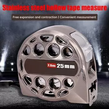 3/5/7.5M Stainless Steel Tape Measure Anti-corrosion Retractable Ruler Woodworking Ruler Metric Tape Measuring Tools