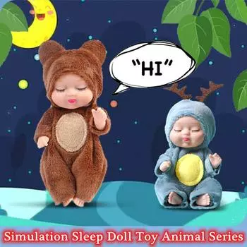 3,5-дюймовая кукла для сна Animal Series, имитация куклы Reborn, игрушка для девочки в подарок