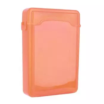 3,5-дюймовый IDE SATA HDD жесткий диск коробка для хранения пластиковый корпус HDD Caddy Case(оранжевый)