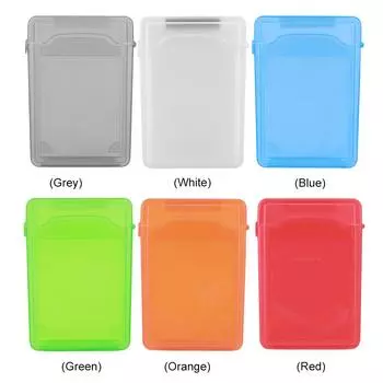 3,5-дюймовый IDE SATA HDD жесткий диск коробка для хранения пластиковый корпус HDD Caddy Case(синий)