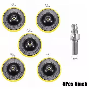3/5-дюймовый самоклеящийся полировальный диск для электрошлифовальных инструментов, опорная тарелка, полировальная машина для автомобиля, угловая шлифовальная машина, шлифовальный диск