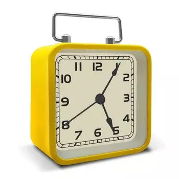 3,5-дюймовый винтажный аналоговый бесшумный будильник с функцией повтора сигнала, не тикающий, небольшой квадратный прикроватный будильник для стола, гостиной чёрный