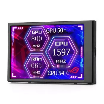 3,5-дюймовый второй монитор, бесплатный IPS-дисплей, монитор с двойным интерфейсом Type-C, AIDA64, 320x480 для ПК, компьютеров/корпуса mini ITX/процессора