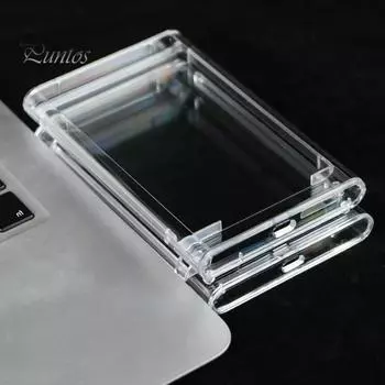 3,5-дюймовый жесткий диск, безопасное хранение, стабильная производительность, прозрачный чехол для жесткого диска SATA USB3.0 для настольных компьютеров прозрачный