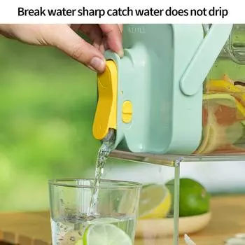 3,5 л холодильник бутылка для холодной воды большой емкости чайник с краном диспенсер для холодных напитков кухонная посуда контейнер для сока 3.5L