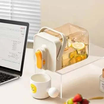 3,5 л холодильник чайник большой емкости для холодных напитков бутылка холодной воды с краном фруктовый чай ведро посуда для питья